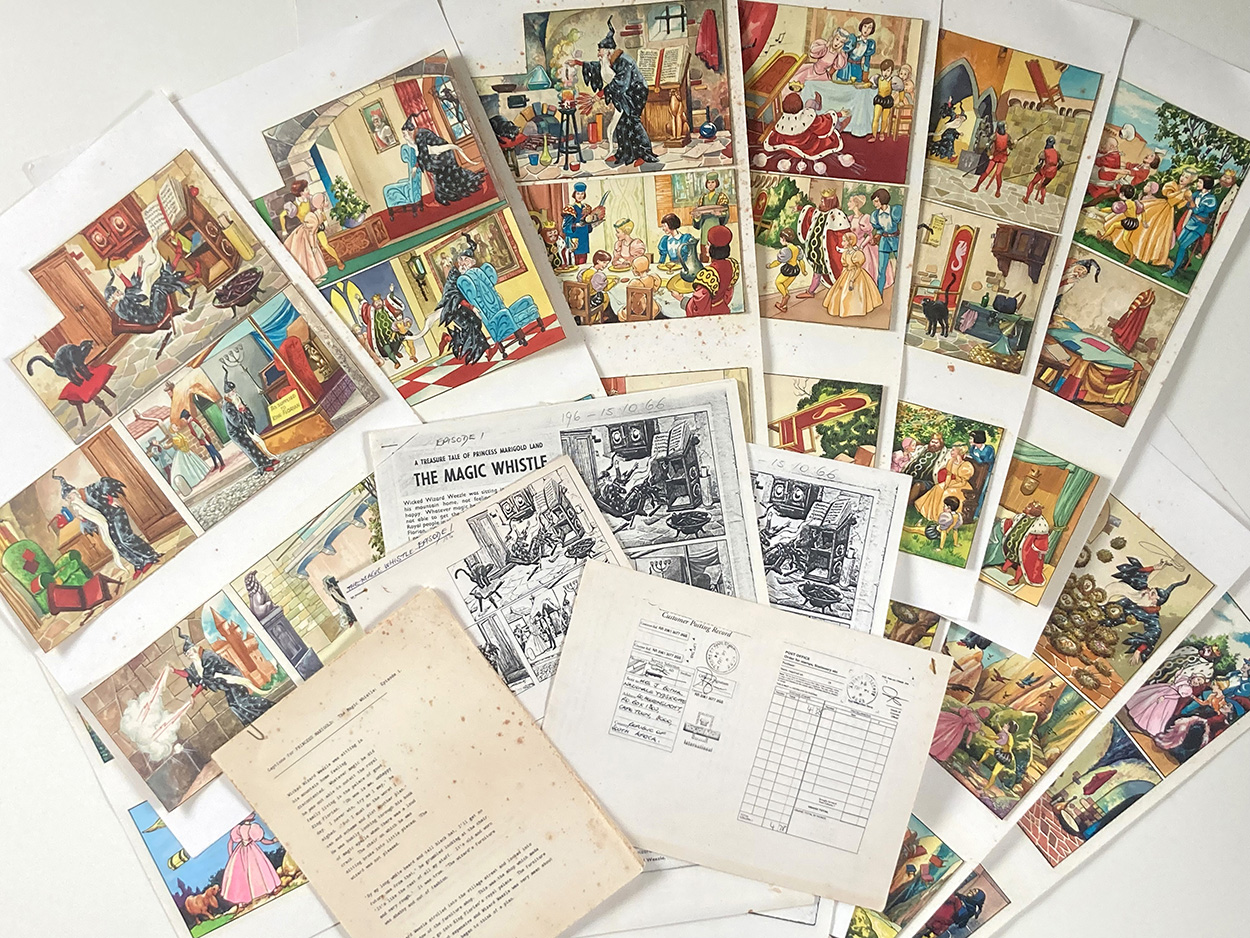 Complete Story including Script - Princess Marigold and The Magic Whistle (TWELVE pages) (Originals) art by Giorgio Bellavitis Art at The Illustration Art Gallery