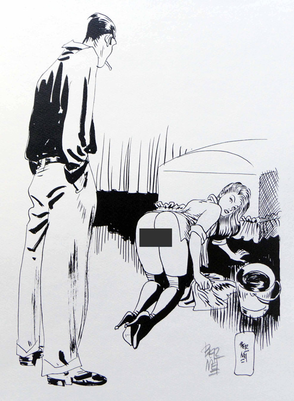 Cleaning Up (Print) (Signed) by Jordi Bernet at The Illustration Art Gallery