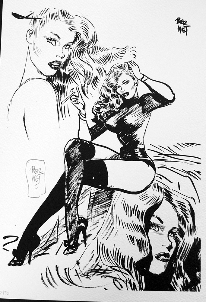 Seductress (Limited Edition Print) (Signed) art by Jordi Bernet at The Illustration Art Gallery