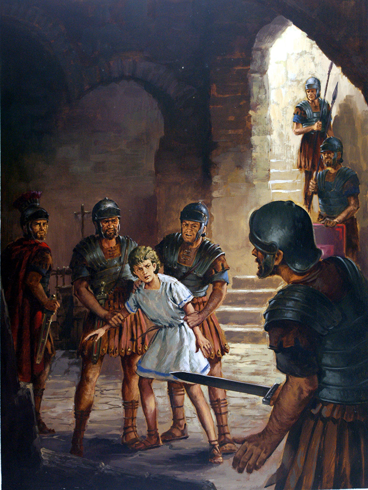 The Trials of Early Christians (Original) art by Alessandro Biffignandi Art at The Illustration Art Gallery