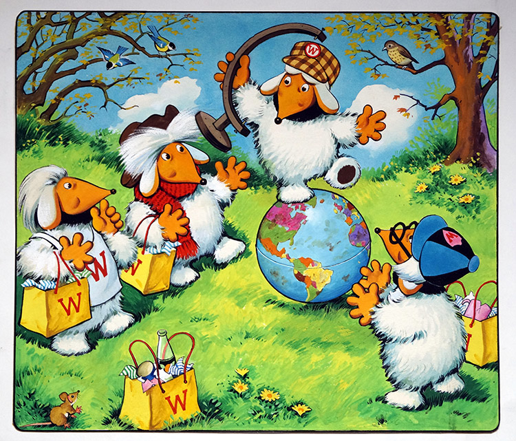The Wombles: On Top Of The World (TWO pages) (Originals) by The Wombles (Blasco) at The Illustration Art Gallery
