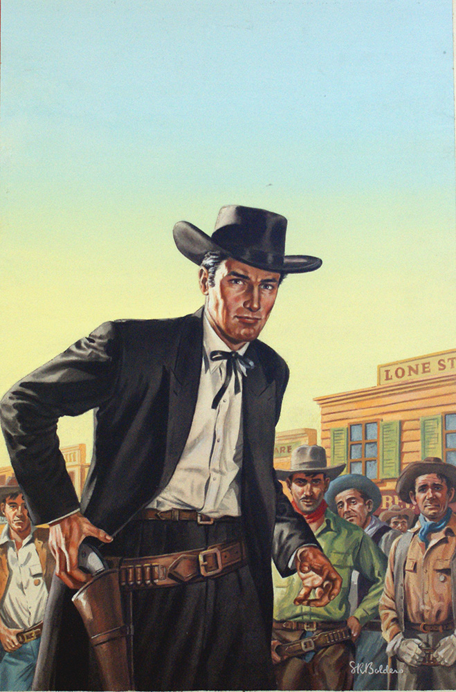 West of Abilene - Corgi paperback cover art (Original) (Signed) art by Stephen Richard Boldero at The Illustration Art Gallery