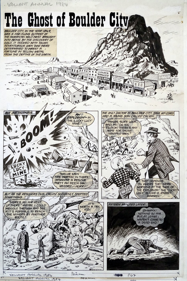 The Ghost of Boulder City 4 pages (Originals) by Eric Bradbury Art at The Illustration Art Gallery