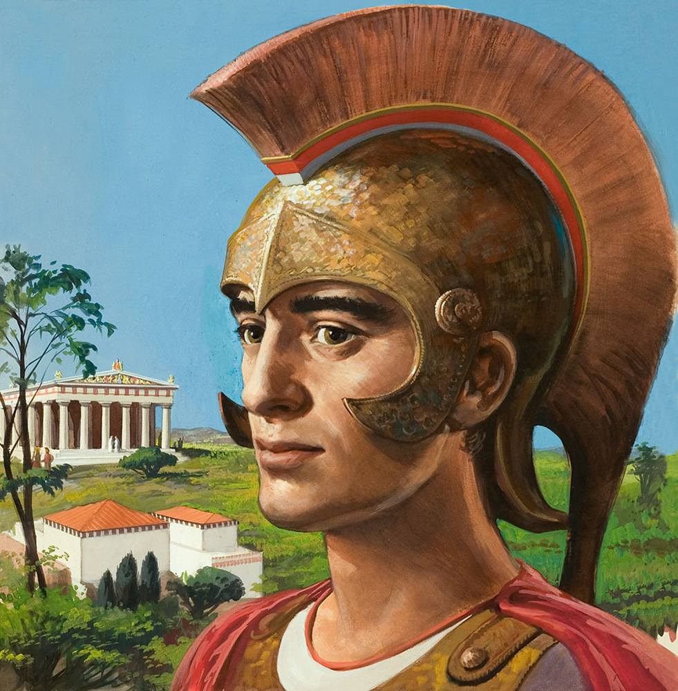 The Splendour of Ancient Greece (Original) art by Ralph Bruce Art at The Illustration Art Gallery