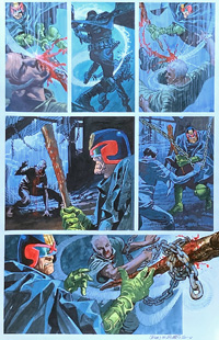 Judge Dredd: The Chief Judge's Executioner! Part 4 art by John M Burns