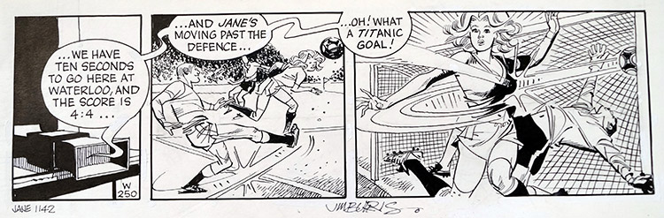 Jane daily strip 1142 (Original) (Signed) by Jane (John M Burns) at The Illustration Art Gallery