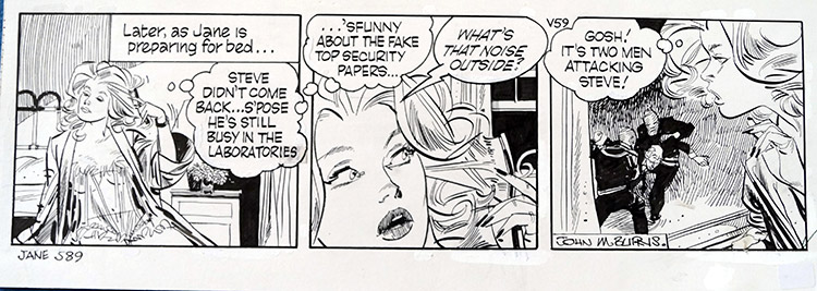 Jane daily strip 584 (Original) (Signed) by Jane (John M Burns) at The Illustration Art Gallery