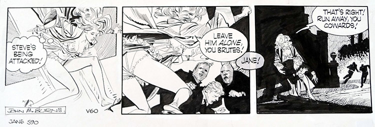 Jane daily strip 590 (Original) (Signed) by Jane (John M Burns) at The Illustration Art Gallery
