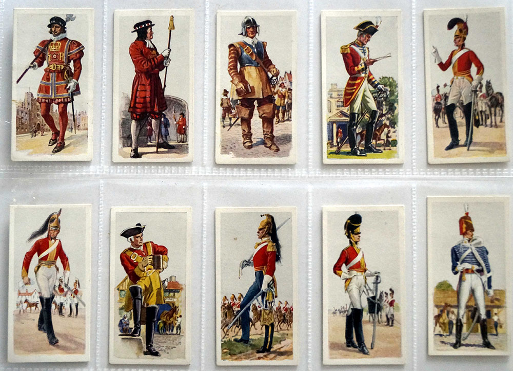 Full Set of 50 Cigarette Cards: History of Army Uniforms (1937) at The Book Palace