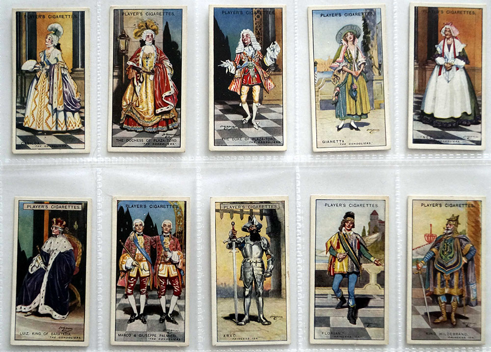 Full Set of 50 Cigarette Cards: Gilbert and Sullivan Second Series (1927) at The Book Palace