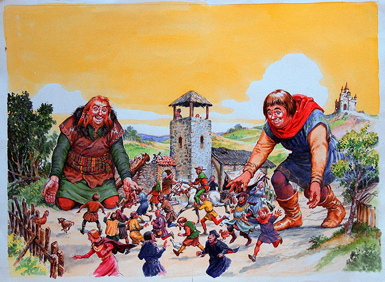 The Giants (Original) by Geoff Campion at The Illustration Art Gallery