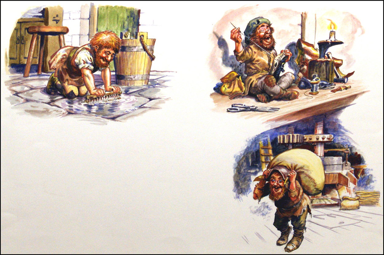 Three Uses for a Gnome (Original) art by Geoff Campion at The Illustration Art Gallery