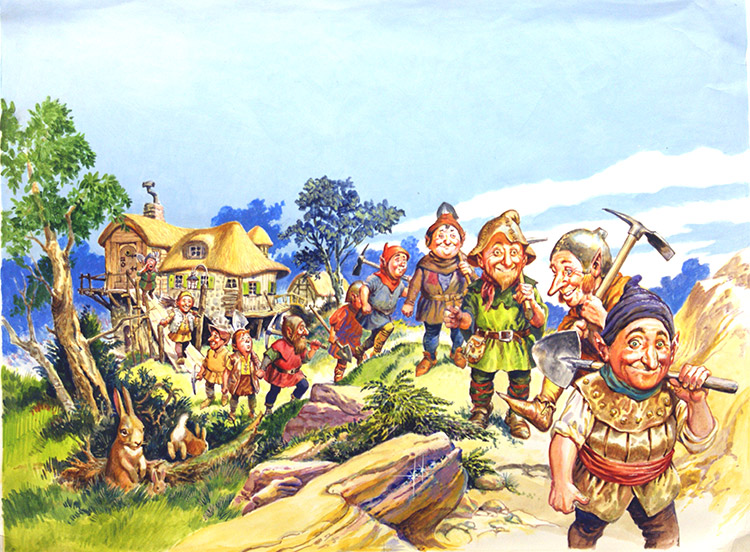 Heigh-Ho Its Off to Work we Go (Original) by Geoff Campion at The Illustration Art Gallery