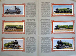 Cigarette cards in album: Set of 50 Railway Engines (50 cards) 