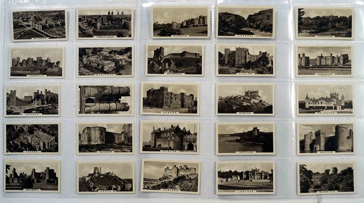 Full Set of 25 Cigarette Cards Castles (1939) at The Book Palace
