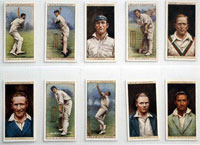 Full Set of 50 Cigarette Cards: Cricketers (1928)