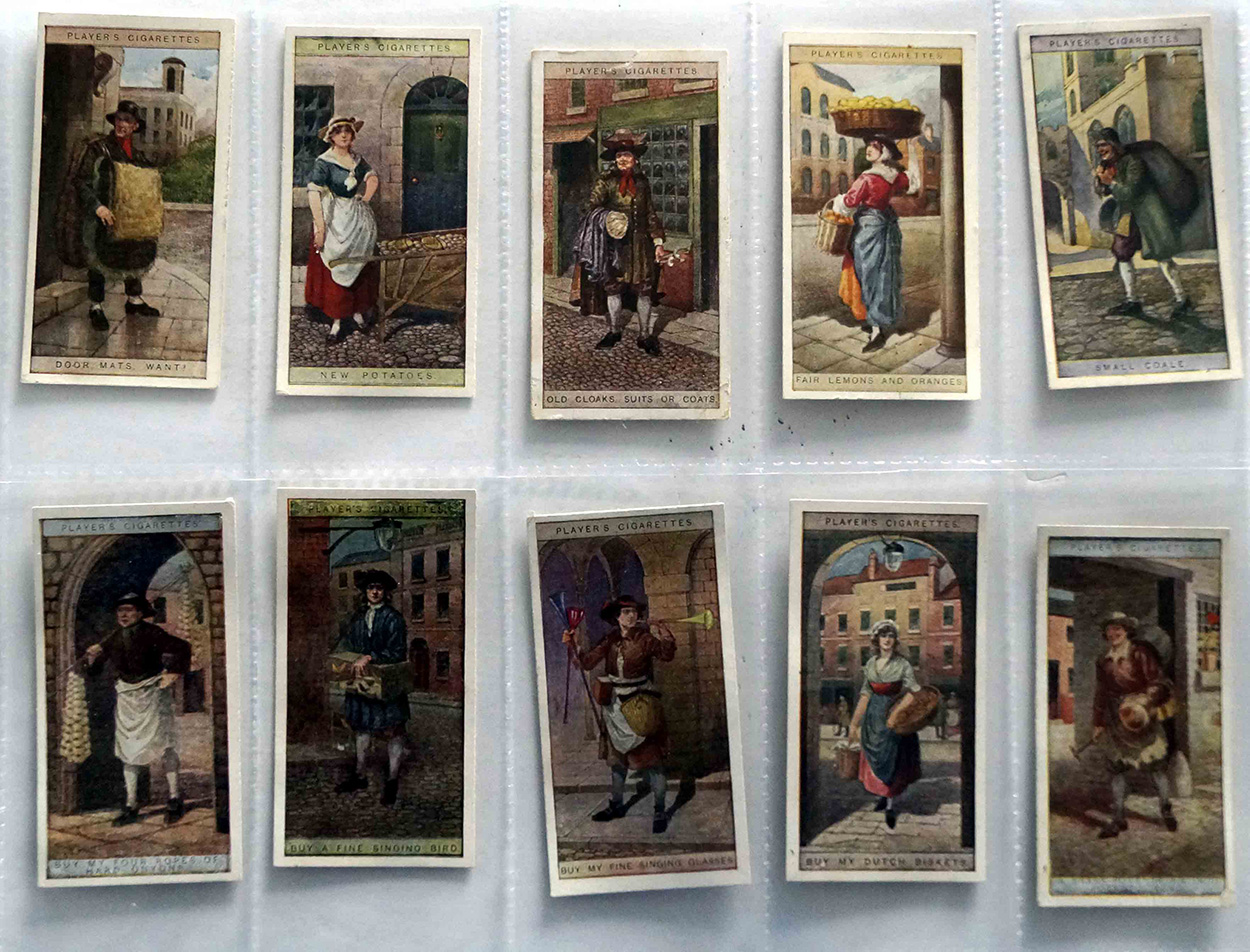 Full Set of 25 Cigarette Cards: Cries of London (1913) art by British History at The Illustration Art Gallery