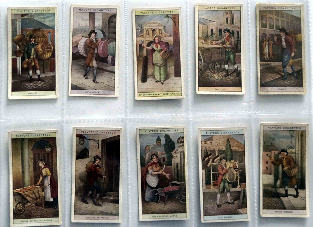 Full Set of 25 Cigarette Cards: Cries of London 2nd (1916) art by British History at The Illustration Art Gallery