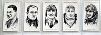Full Set of 25 Cigarette Cards: Famous British Airman and Airwomen (1935) 
