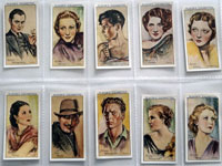 Full Set of 50 Cigarette cards: Film Stars (1934) 