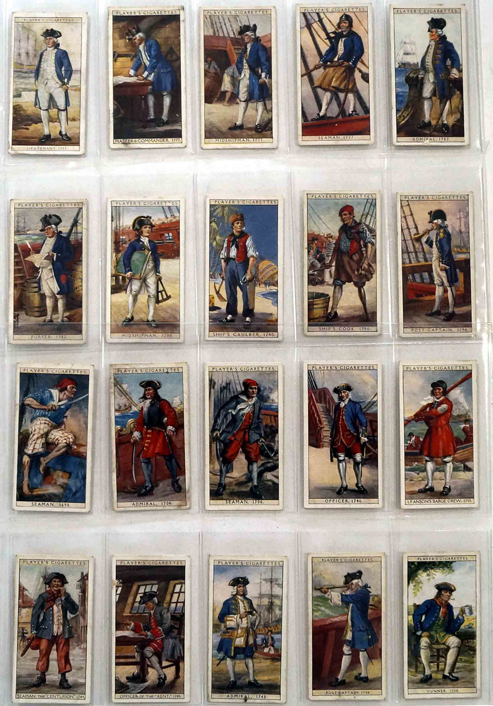 Full Set of 50 Cigarette Cards History of Naval Dress (1930) at The Book Palace