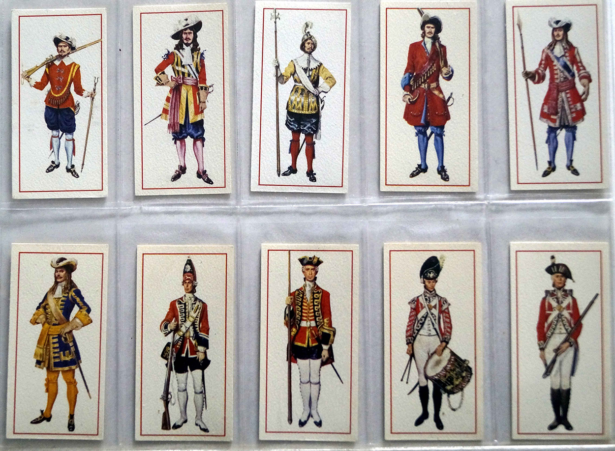 Full Set of 50 Cigarette Cards: Military Uniforms (1976) at The Book Palace
