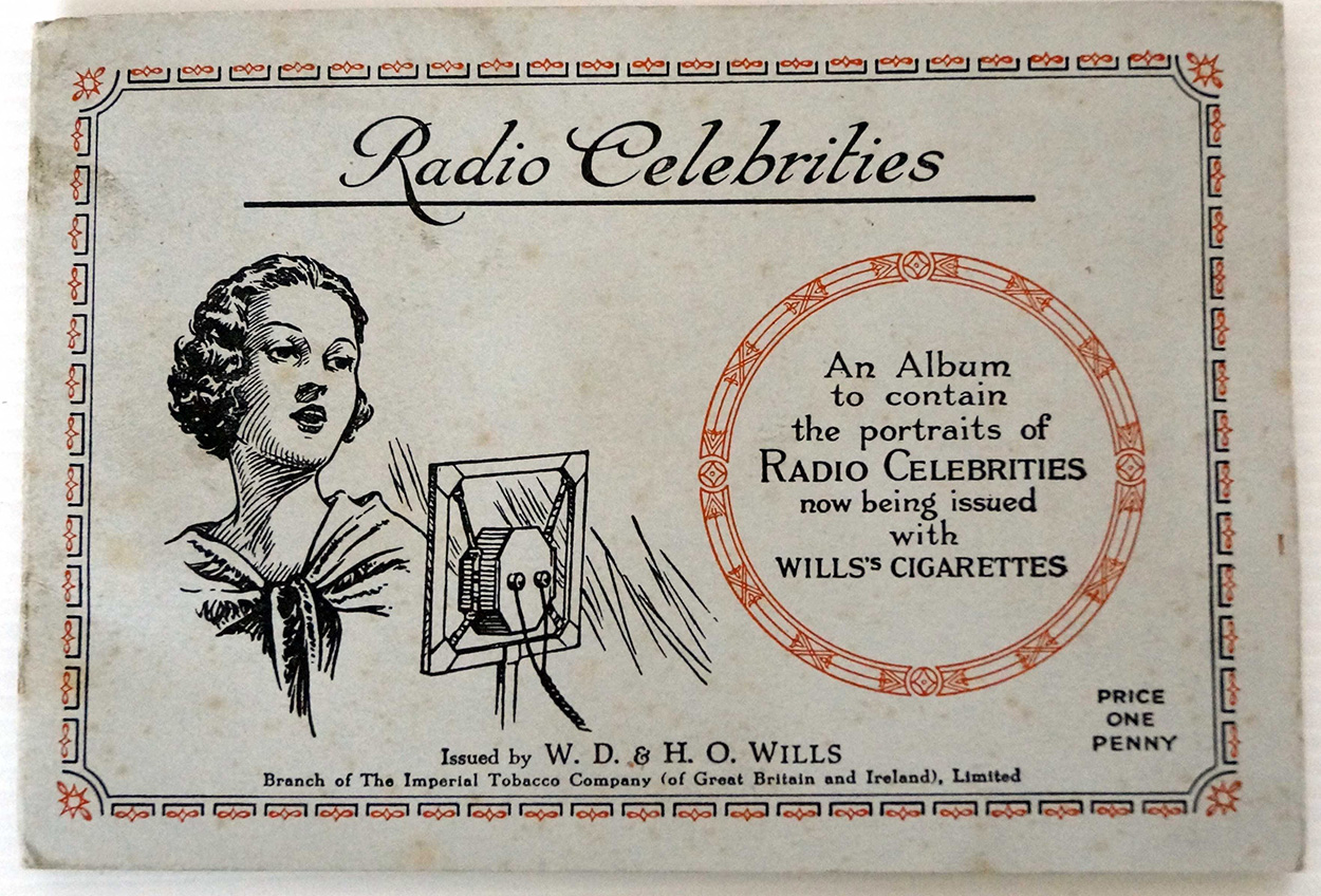 Radio Celebrities (First series) Full set of 50 cards in Album (1934) art by Famous People at The Illustration Art Gallery