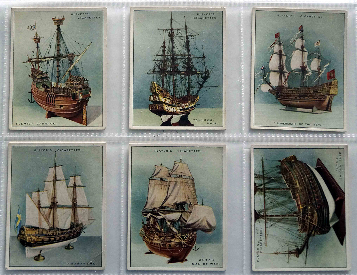 Full Set of 25 Cigarette Cards: Ship Models (1926) art by Transport at The Illustration Art Gallery