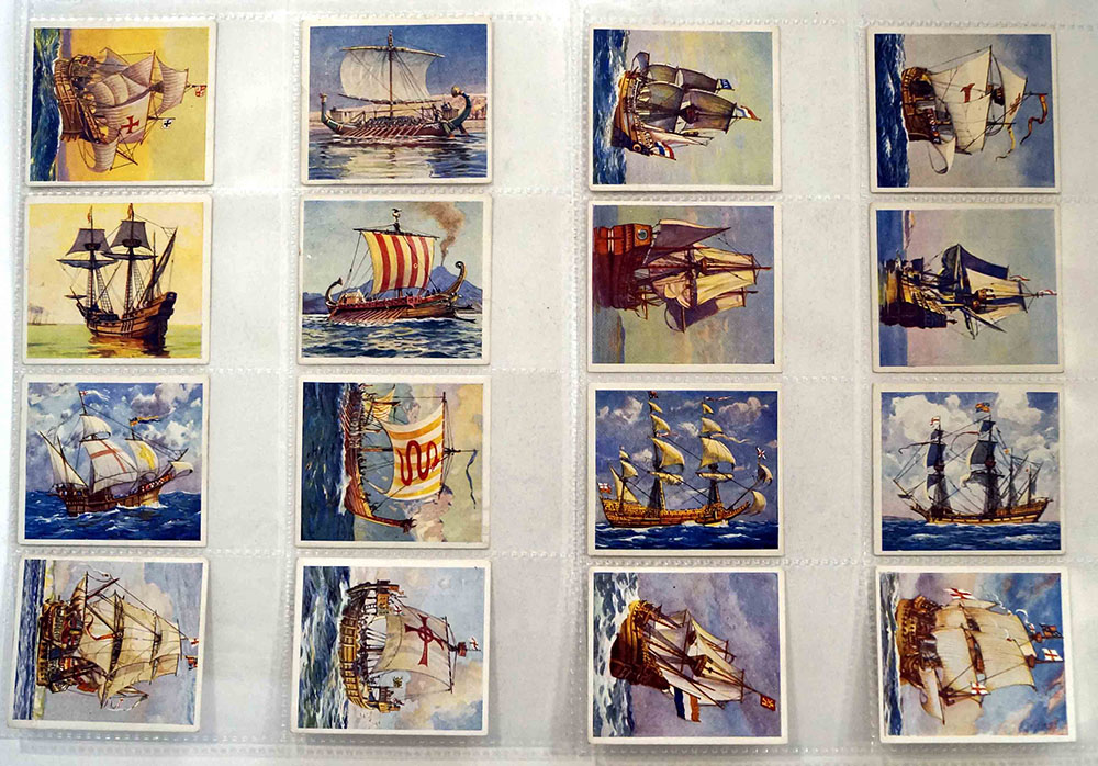 Ships That Have Made History: Set of 36 Cigarette Cards (1938) art by Transport at The Illustration Art Gallery