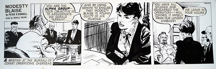 Modesty Blaise daily strip 6427 (Original) by Modesty Blaise (Neville Colvin) at The Illustration Art Gallery
