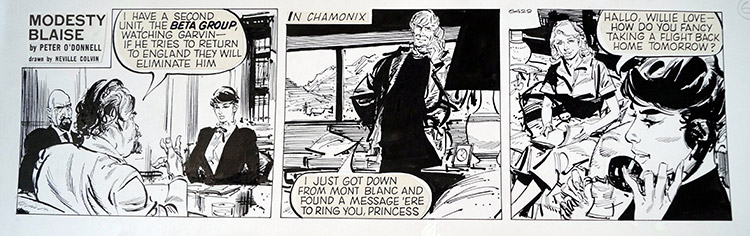 Modesty Blaise daily strip 6429 (Original) by Modesty Blaise (Neville Colvin) at The Illustration Art Gallery