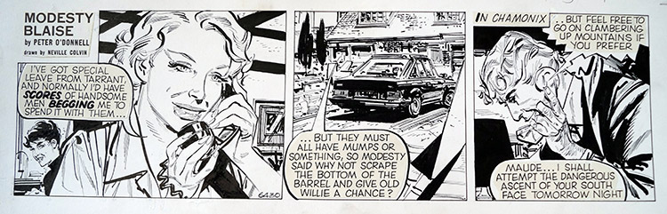 Modesty Blaise daily strip 6430 (Original) by Modesty Blaise (Neville Colvin) at The Illustration Art Gallery