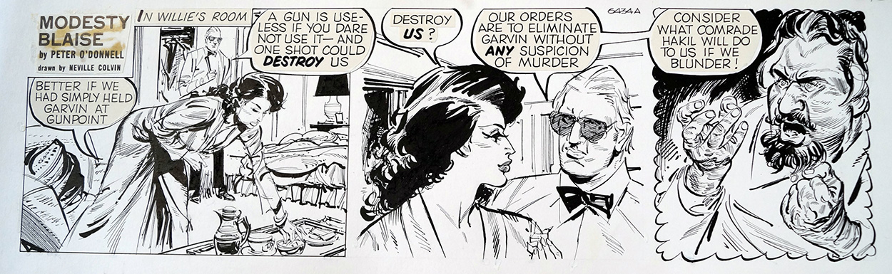 Modesty Blaise daily strip 6434A (Original) art by Modesty Blaise (Neville Colvin) at The Illustration Art Gallery