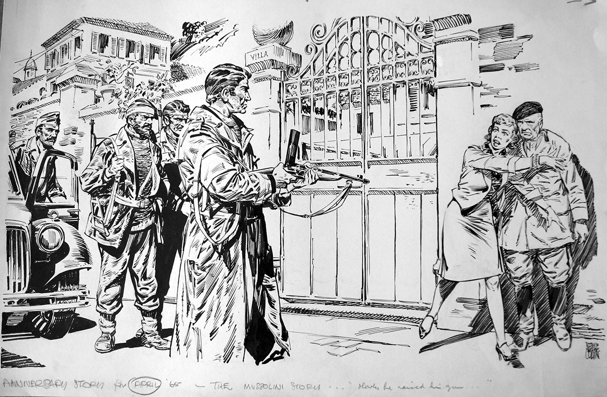 The Mussolini Story (Original) (Signed) art by Magazine Illustrations (Colvin) at The Illustration Art Gallery
