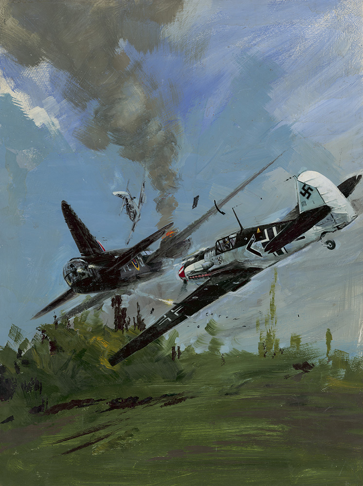 Battle Picture Library cover #753  'Penal Squadron' (Original) (Signed) art by War and Battle Libraries Covers (Coton) at The Illustration Art Gallery