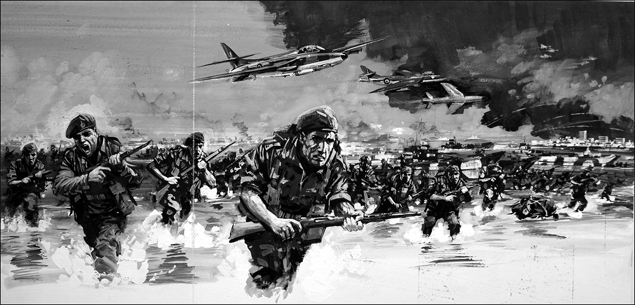 Suez Crisis Invasion (Original) art by Other Military Art (Coton) at The Illustration Art Gallery
