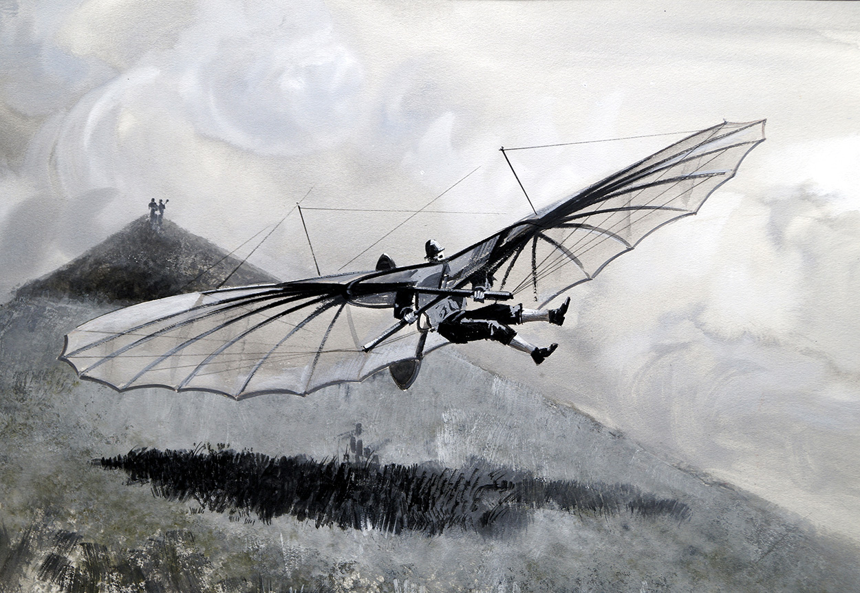 Flight Before the Wright Brothers (Original) art by Graham Coton at The Illustration Art Gallery