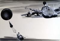 Lockheed Hercules art by Roy Cross