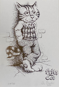 Frits the Cat - Framed Numbered Print art by Robert Crumb