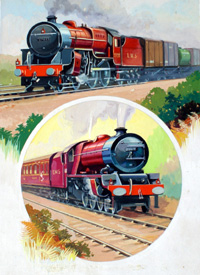 LMS No.2722 and LMS No.6207 Steam Engines (Original)
