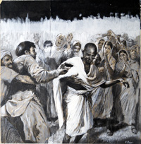 Assassination of Gandhi (Original) (Signed)