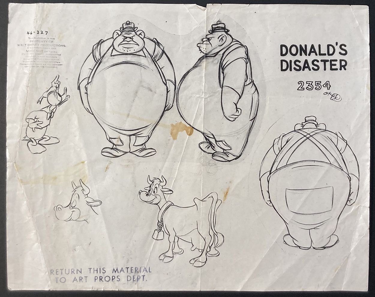 Disney's Donald's Disaster (Ozalid) (Original) art by Disney Studio at The Illustration Art Gallery