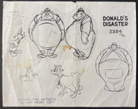Disney's Donald's Disaster (Ozalid) art by Disney Studio