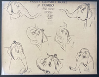 Prissy Elephant from Disney's Dumbo (Ozalid) art by Disney Studio