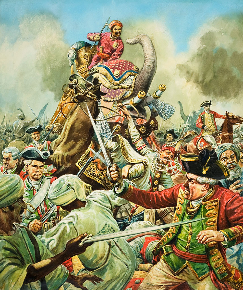 Robert Clive And The Battle Of Arcot (Original) art by British History (Doughty) at The Illustration Art Gallery