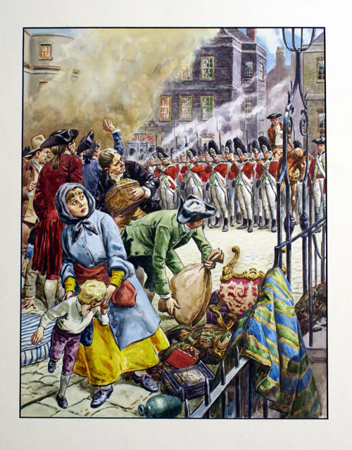 The Gordon Riots (Original) (Signed) by British History (Doughty) at The Illustration Art Gallery