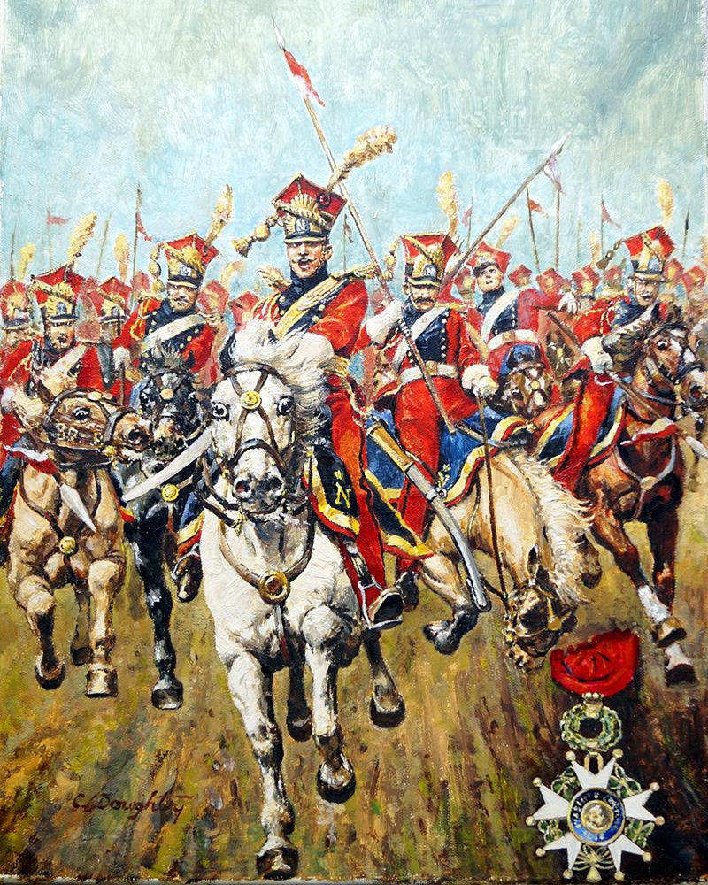 French Cavalry Charge (Original) (Signed) art by Cecil Doughty Art at The Illustration Art Gallery