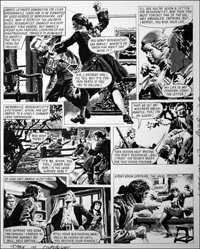 Red Gauntlet (TWO pages) art by Cecil Doughty