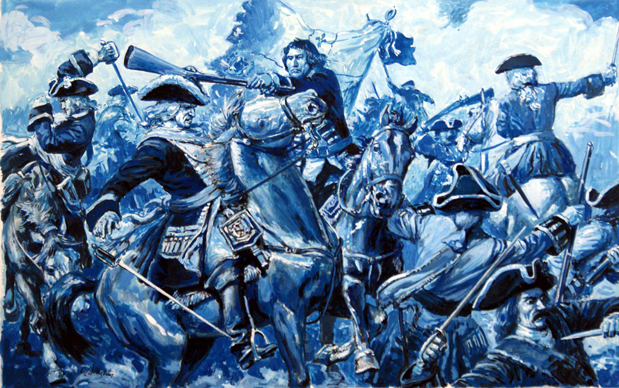 Louis XIV and the War of the Spanish Succession (Original) (Signed) art by Cecil Doughty Art at The Illustration Art Gallery