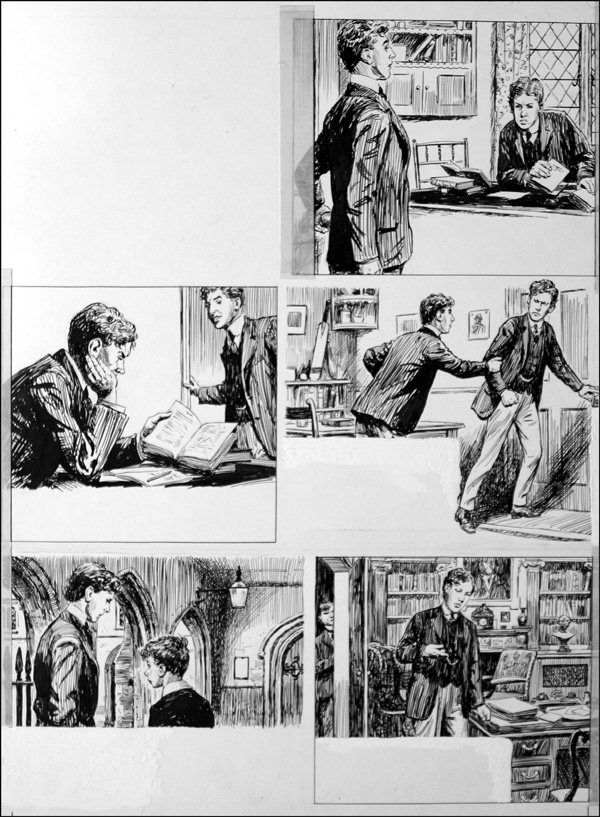 The Fifth Form at St. Dominic's - Spy (TWO pages) (Originals) by St. Dominic's (Doughty) at The Illustration Art Gallery